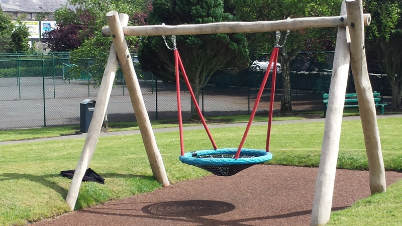 Playground Equipment from Creative Play Solutions Basket Swing